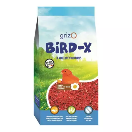 OPFOKVOER GRIZO ROOD VOCHTIG | BIRD-X | 0.8KG -  - OPFOKVOER GRIZO ROOD VOCHTIG | BIRD-X | 0.8KG